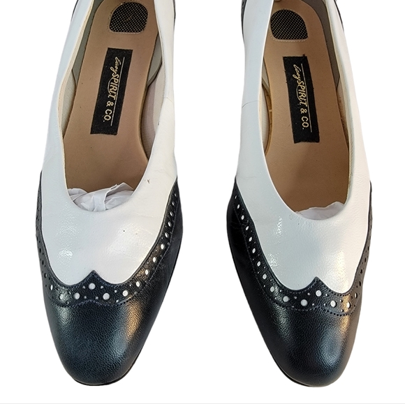 Easy Spirit Wingtip Kitten Vintage Made in USA Heels 193867 Women's Size 8 1/4 - Picture 6 of 14